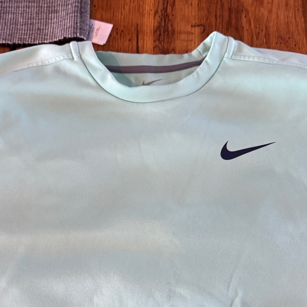 Nike Aqua crewneck sweatshirt with Navy Logo